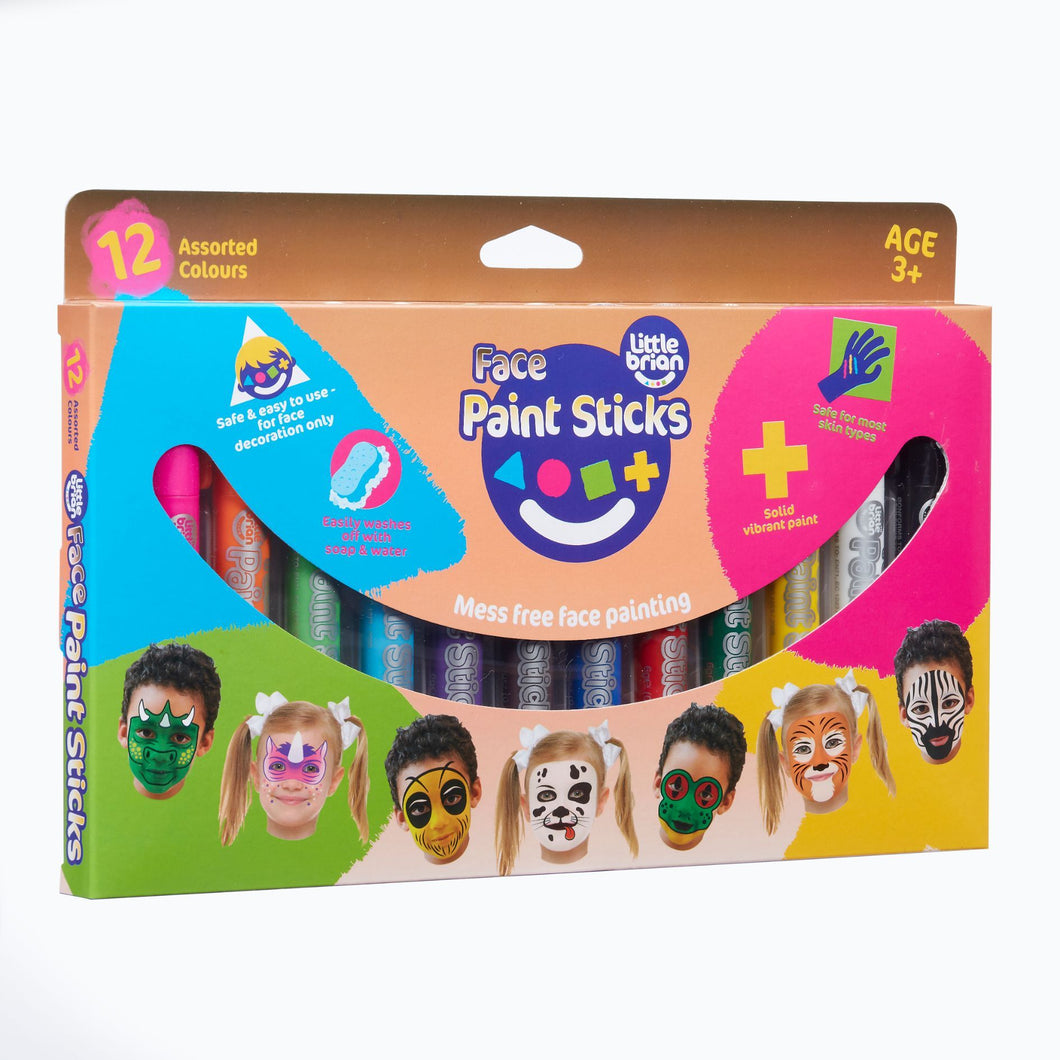 Little Brian Face Paint Sticks Pack 12