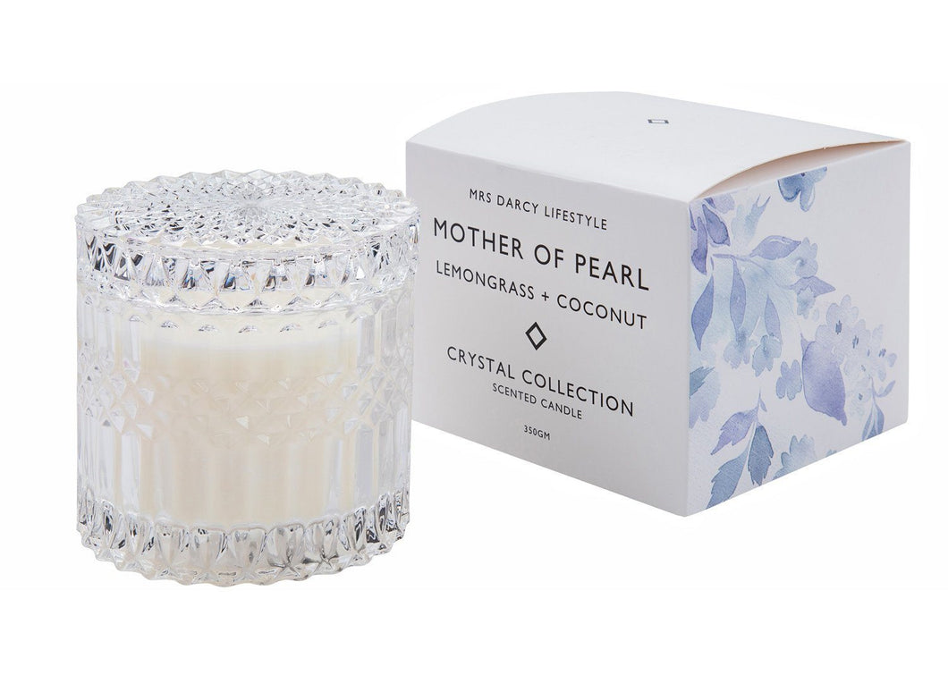 Mrs Darcy Candle Mother Of Pearl - Lemongrass + Coconut