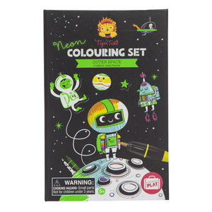 Tiger Tribe Neon Colouring Set Outer Space