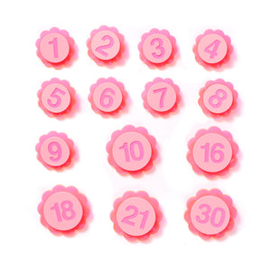 Birthday Badge Neon Pink #1