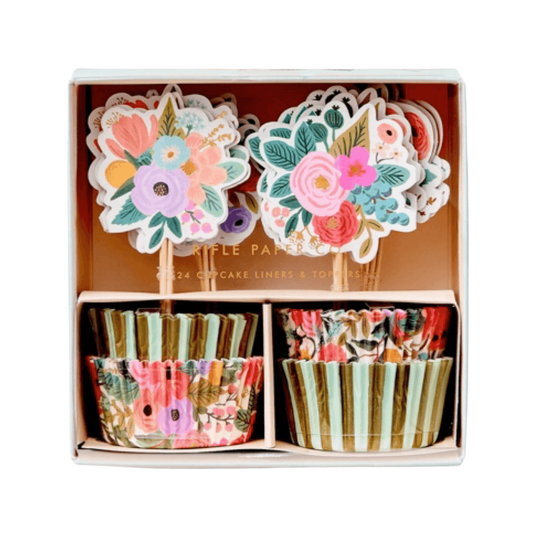 Rifle Paper Co. Garden Party Cupcake Kit (Set 24)