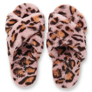 KIP & Co. Adult Slippers Pink Cheetah