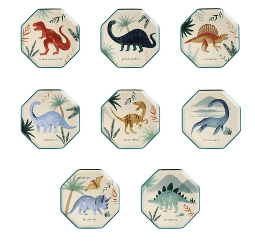 Dinosaur Kingdom Plates (Pack 8)