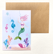 Load image into Gallery viewer, Mermaid Invites (Pack 10)