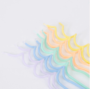 Swirly Pastel Party Candles (Set 20)