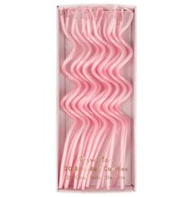 Load image into Gallery viewer, Swirly Pink Party Candles (Set 20)