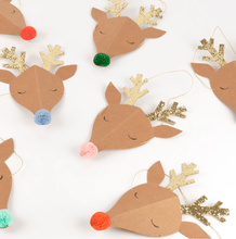 Load image into Gallery viewer, Reindeer Party Hats (Pack 6)