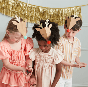 Reindeer Party Hats (Pack 6)