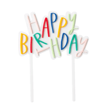 Load image into Gallery viewer, Oui Party &#39;Happy Birthday&#39; Acrylic Cake Topper