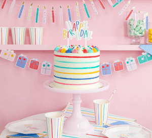 Oui Party 'Happy Birthday' Acrylic Cake Topper