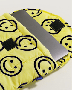 Baggu - Puffy Laptop Sleeve 13/14" Yellow Happy