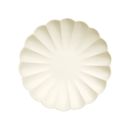 Simply Eco Plate Small Cream (Pack 8)
