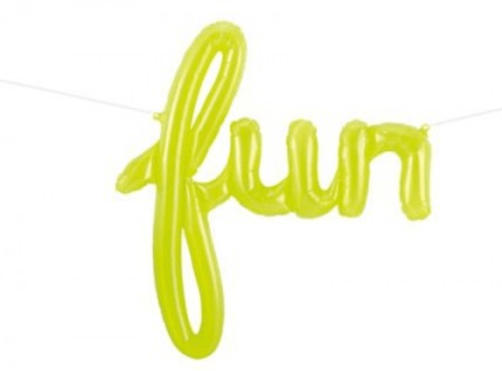 Fun Translucent Green Air Filled Foil Balloon