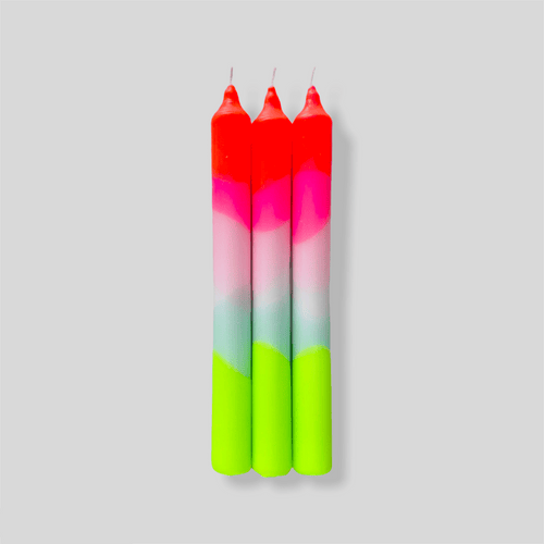 Pink Stories Candles Dip Dye Neon * Lollipop Trees