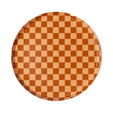 Load image into Gallery viewer, Checkered Cafe Con Leche Plates Large (Pack 8)