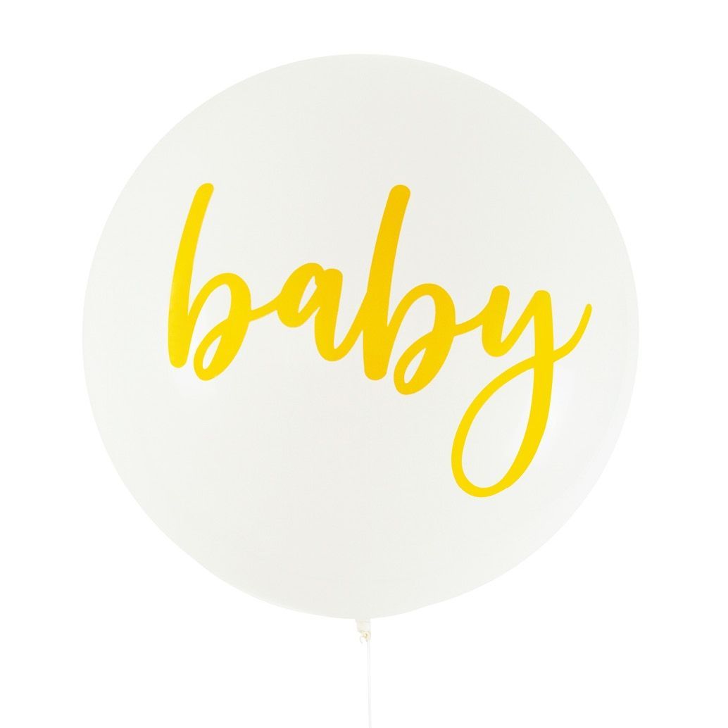 Jumbo Balloon 'Baby' Script