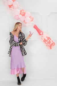 Pink Champagne Foil Balloon