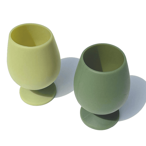 Porter Green Stemm Unbreakable Silicone Wine Glasses Stirling