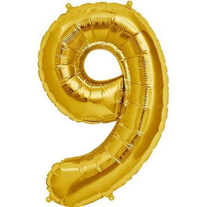 Gold Number Foil Balloon 86cm