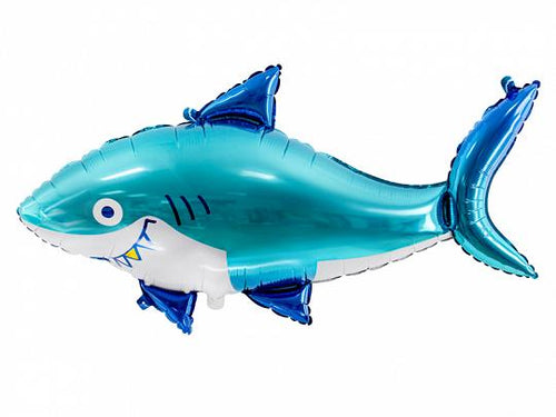 Super Smiley Shark Foil Balloon