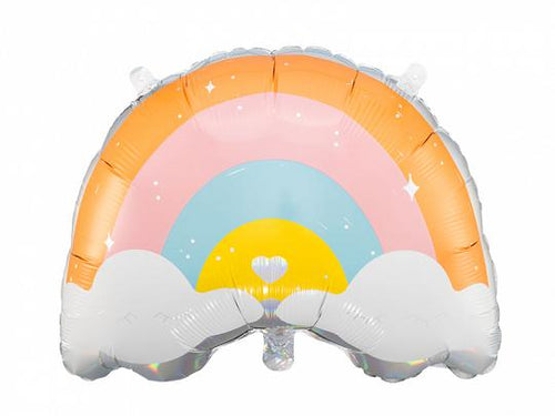 Over The Pastel Rainbow Foil Balloon