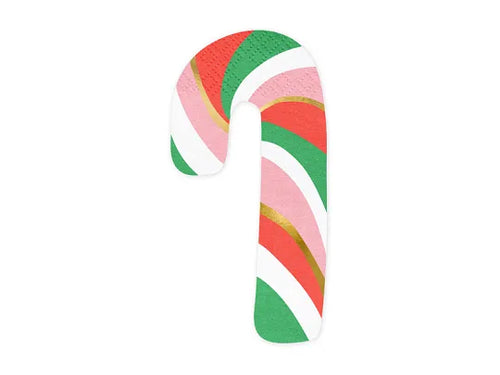 Candy Cane Napkins (Pack 20)