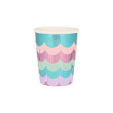 Load image into Gallery viewer, Mermaids Scalloped Fringe Cups (Set of 8)