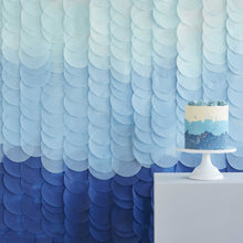 Load image into Gallery viewer, Blue Ombre Tissue Paper Backdrop