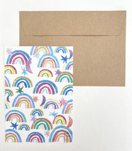 Load image into Gallery viewer, Rainbows Party Invites (Pack 10)