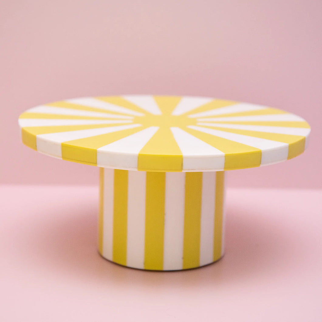 Estelle Cake Stand {Yellow} – Estelle Colored Glass